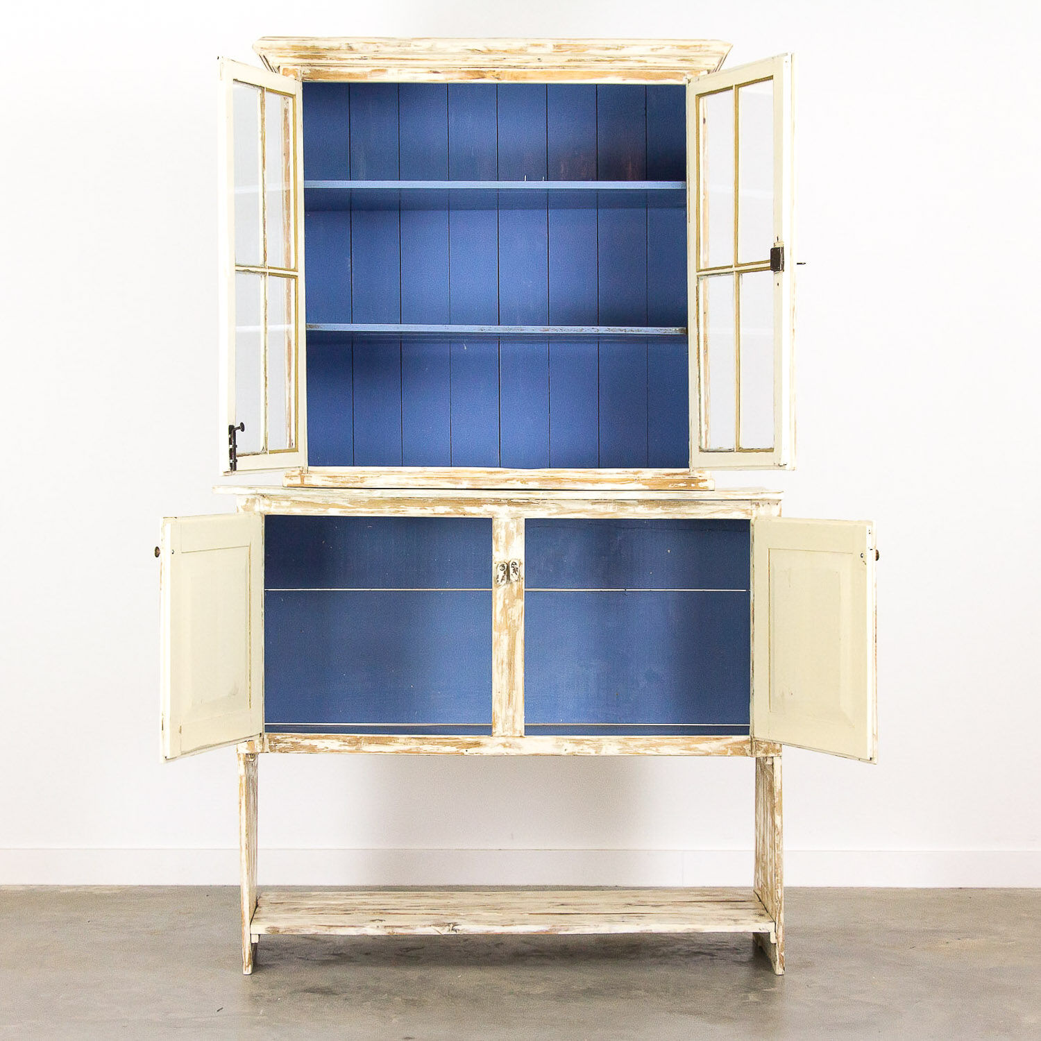 Antique cupboard vitrine