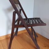 Chaise pliante en bois