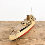Vintage wooden boat model