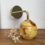 Clichy vintage glass wall light  marbled effect