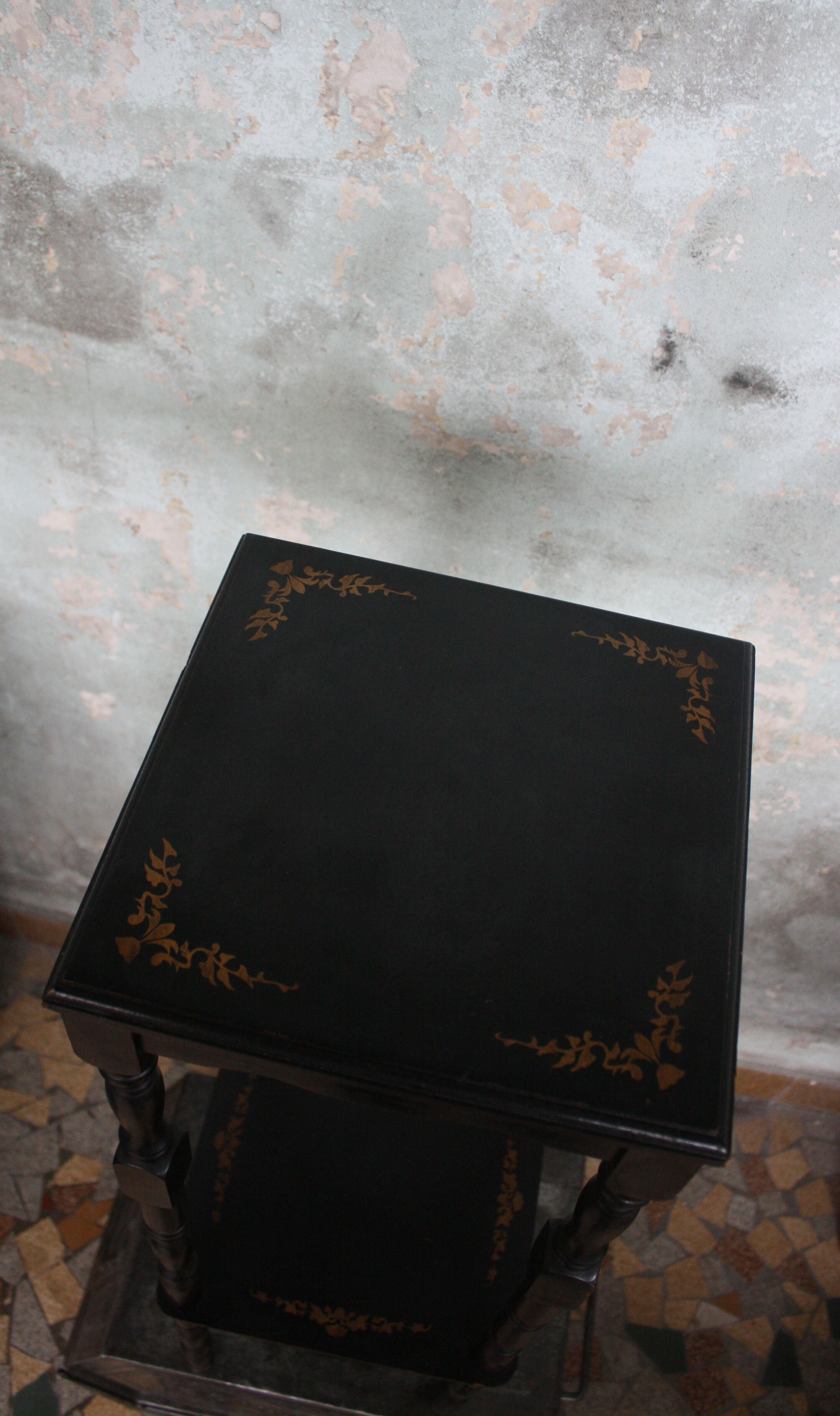 Set Napoleon III wood turned black