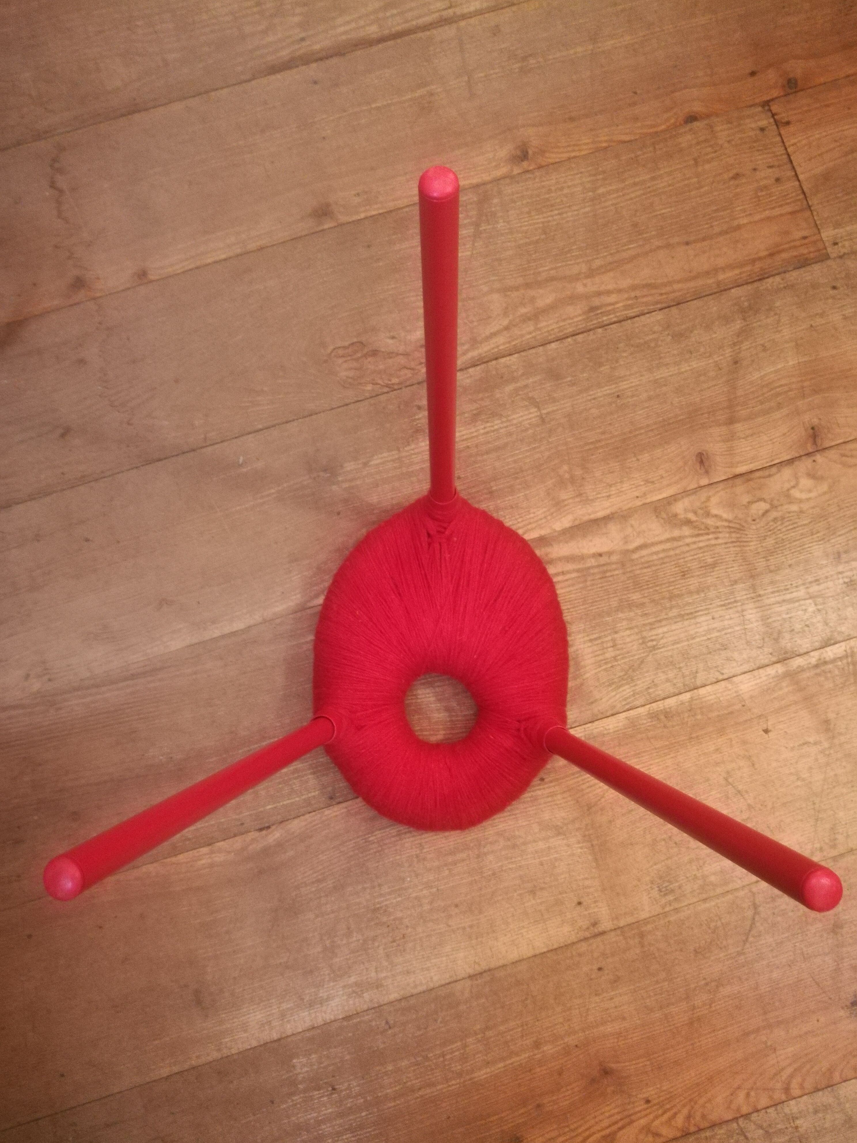 Eskilstuna stool for Ikea in wool and metal