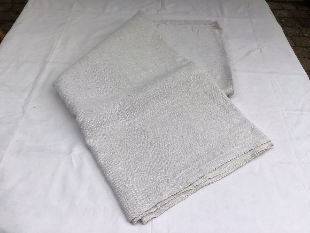 Farm tablecloth 19th in hemp