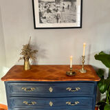 Commode vintage restaurée – peinture Annie Sloan Oxford Navy & cire cl