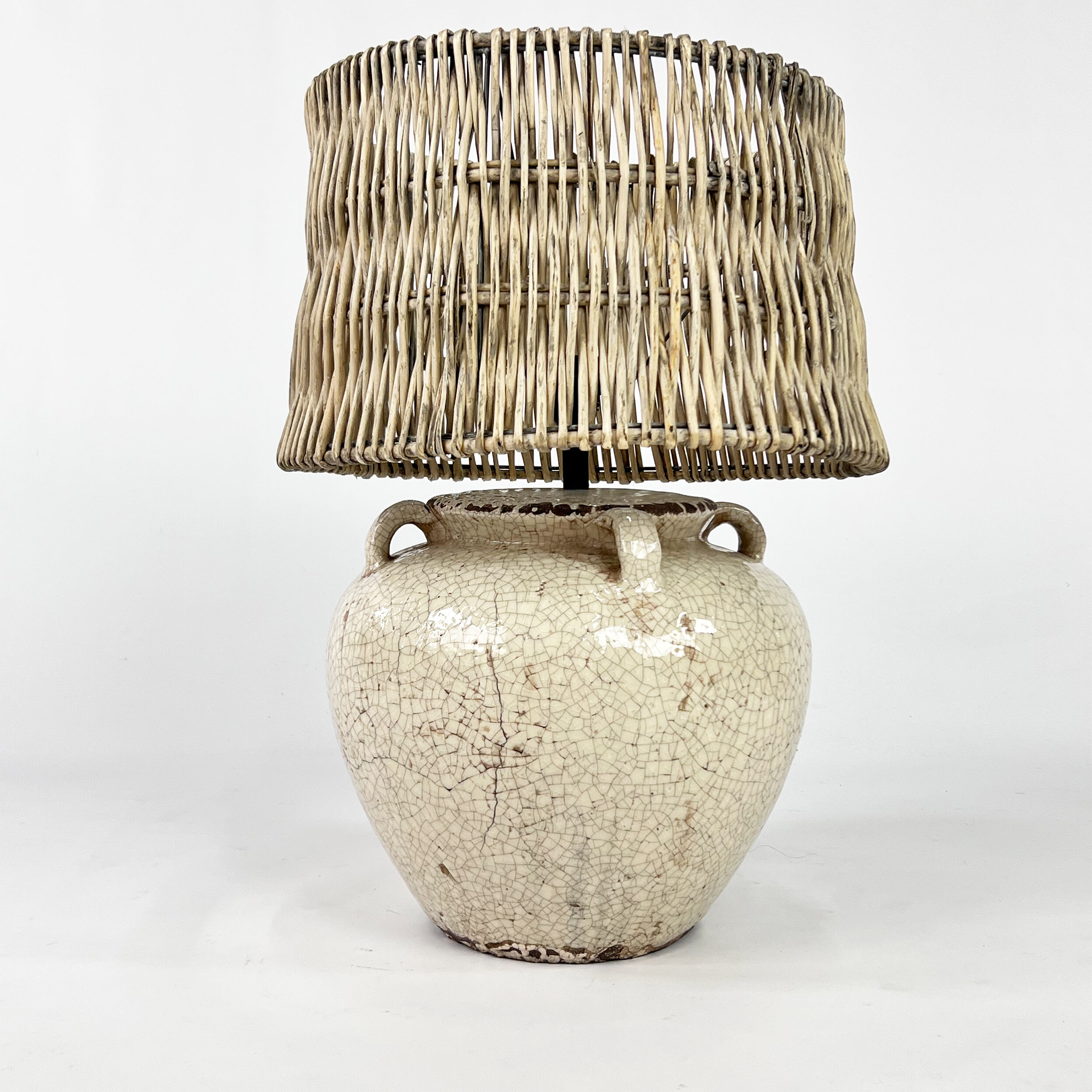 XXL Ceramic Vase Lamp, 1970s