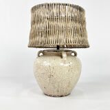 XXL Ceramic Vase Lamp, 1970s