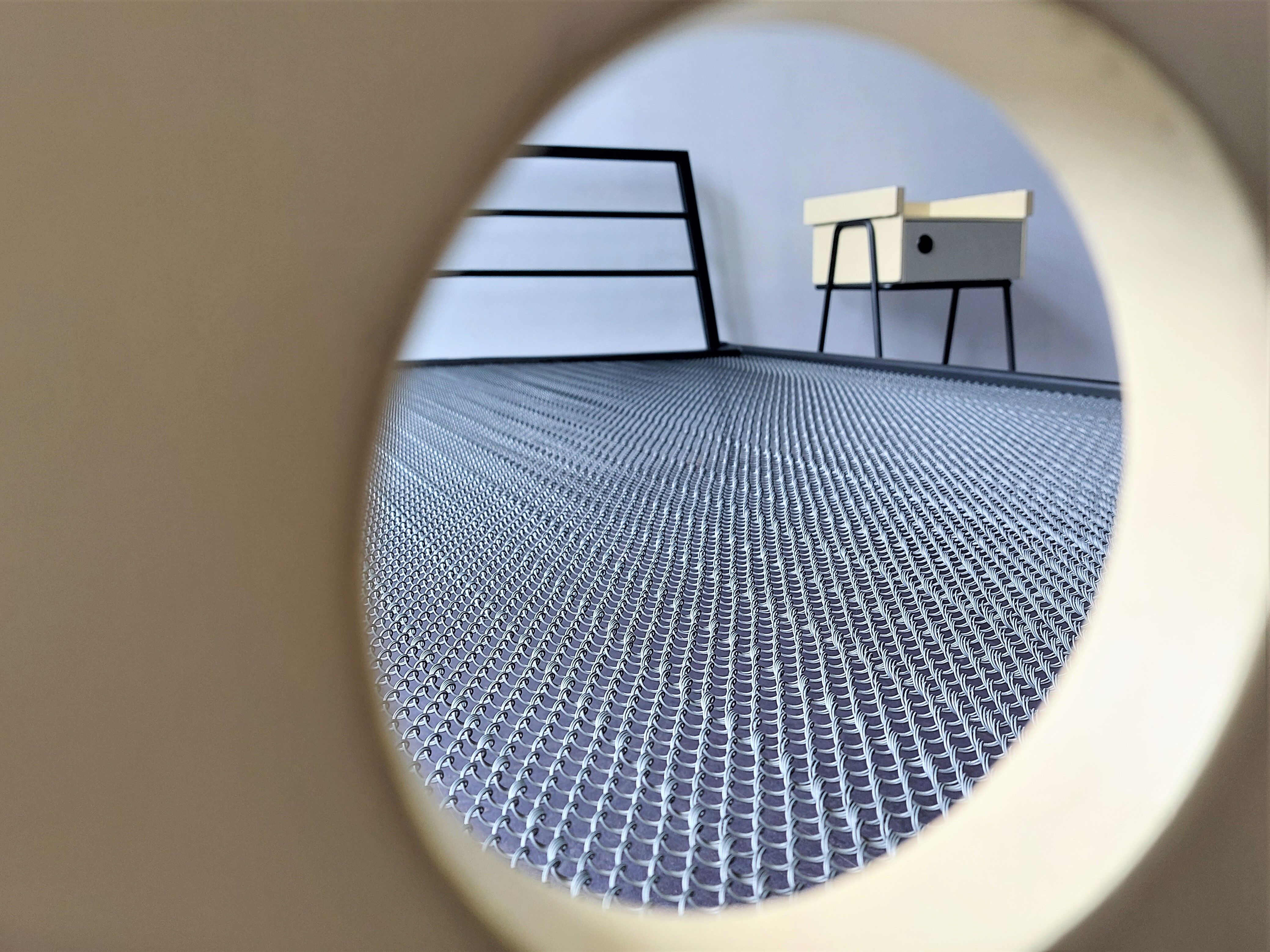 Room 56 wood and metal bed by Rob Parry and Emile Truijen for DICO, 1950