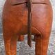 Leather footstool, Dimitri Omersa, 1950s