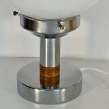 Pair of table lamps with large Murano globes from the 70s.