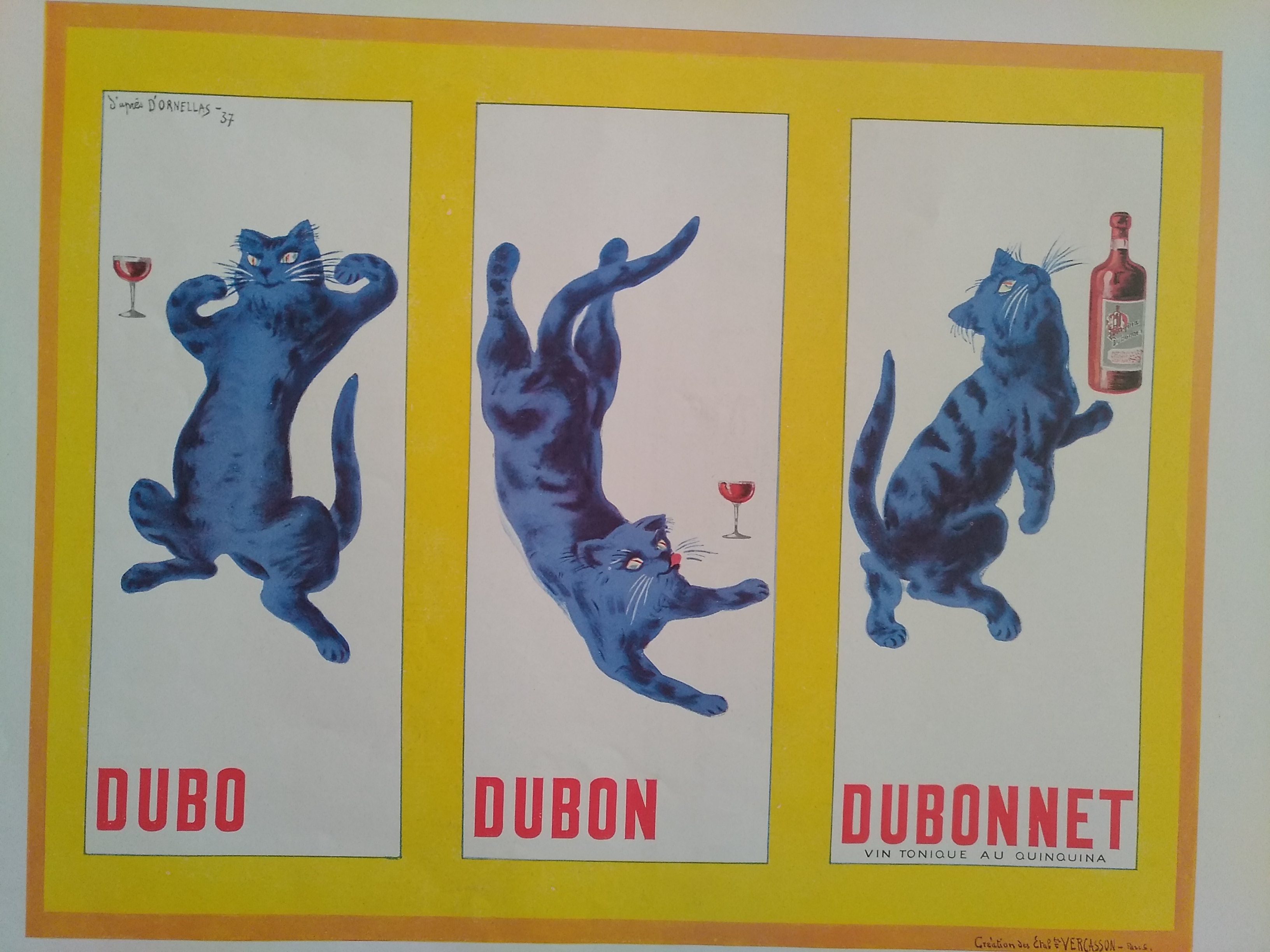 A paper advertisement wine tonic with Quiquina  1937