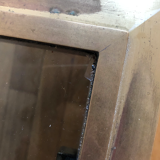 Low table smoked glass and brass