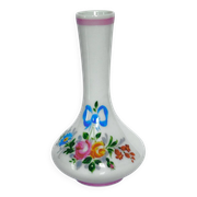 Soliflore en porcelaine de Limoges peint à la main | Ruban/Nœud