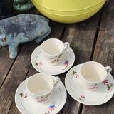 Sarreguemines coffee cups