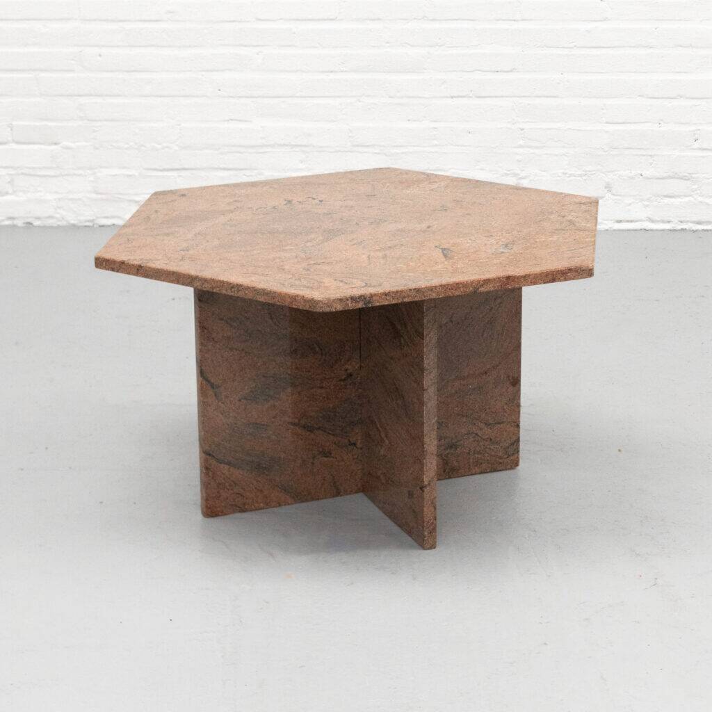 Table basse en granit des années 1970