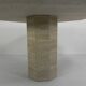 8-sided mid-century travertine dining table, 1970s
