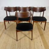 Set of 4 vintage teak chairs – Funder-Schmidt & Madsen, Dutch design