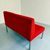 Vintage 2-seater sofa from the 70s, Artifort design, red