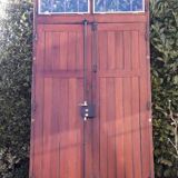 Double entrance door 227x142.2cm oak multi-point lock and its frame