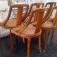 Six chaises gondole époque Art Déco