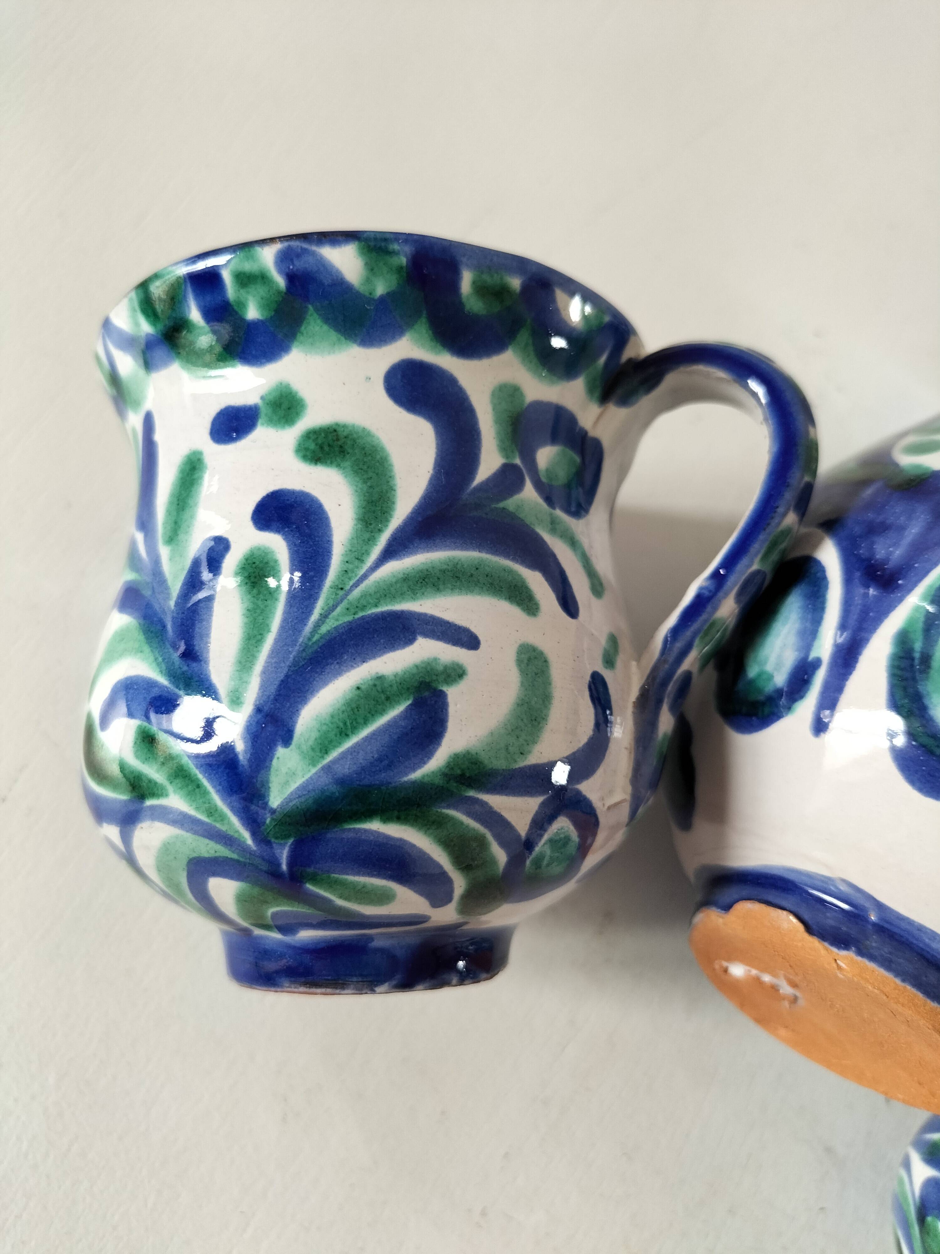 Fajalauza earthenware set, Granada (Spain)