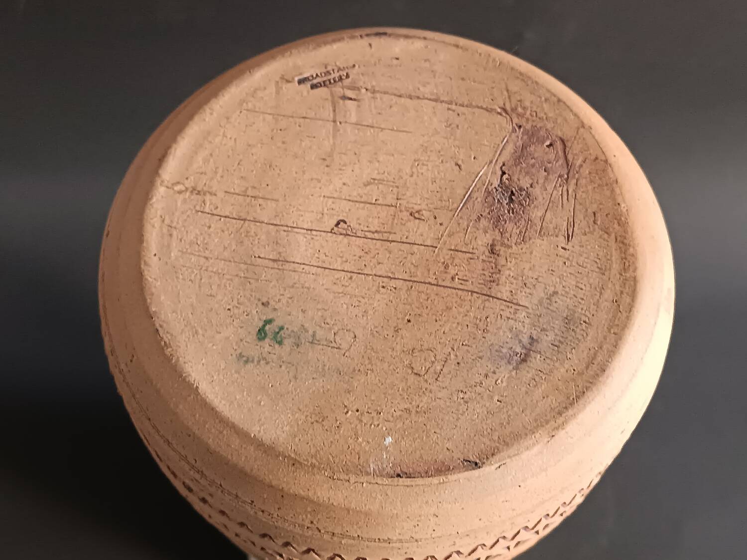 Vase en grès Broadstairs Studio Pottery