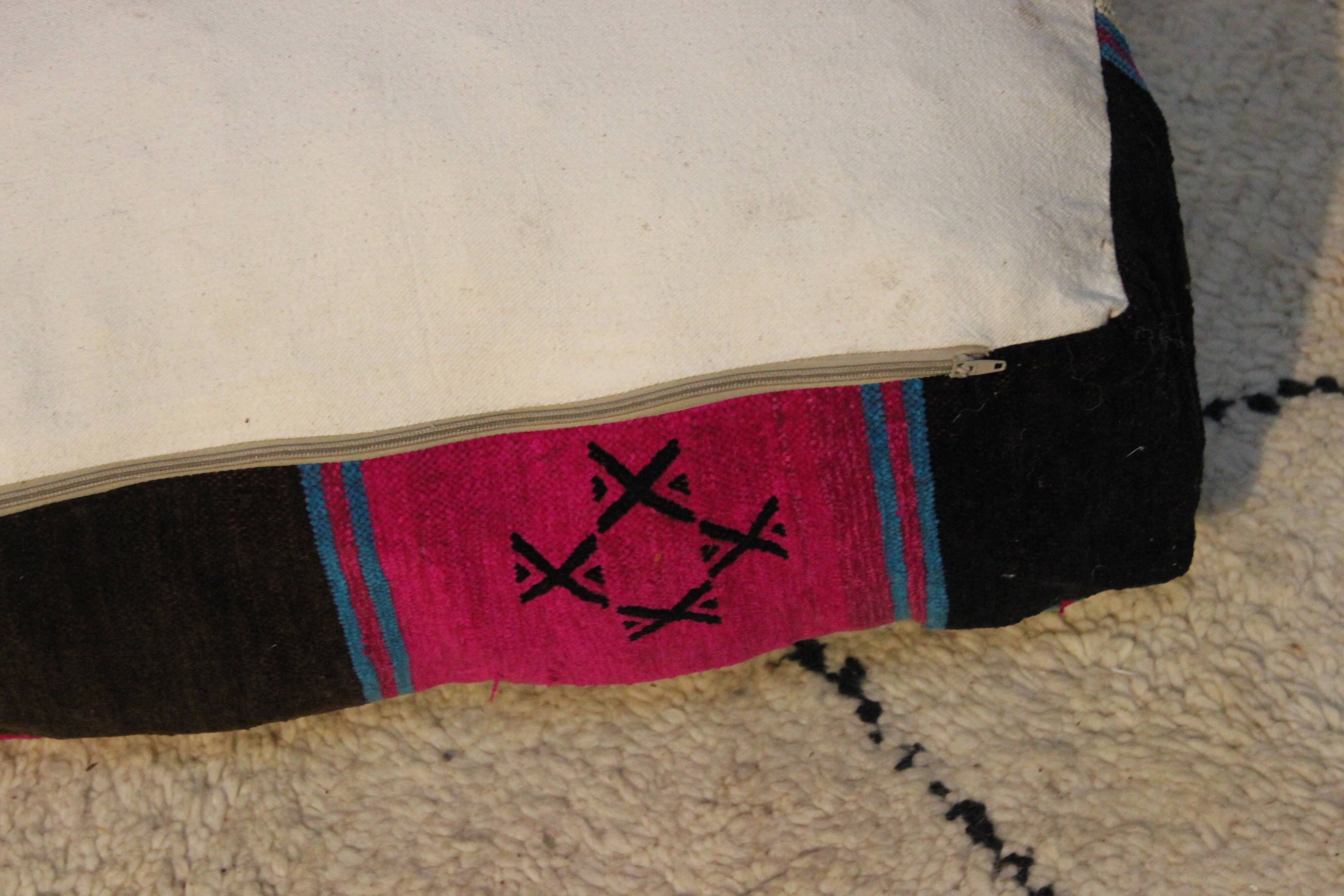 Pouf in Moroccan cotton