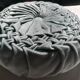 Coussin rond plissé