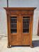 19th century empire style 2-door walnut bookcase