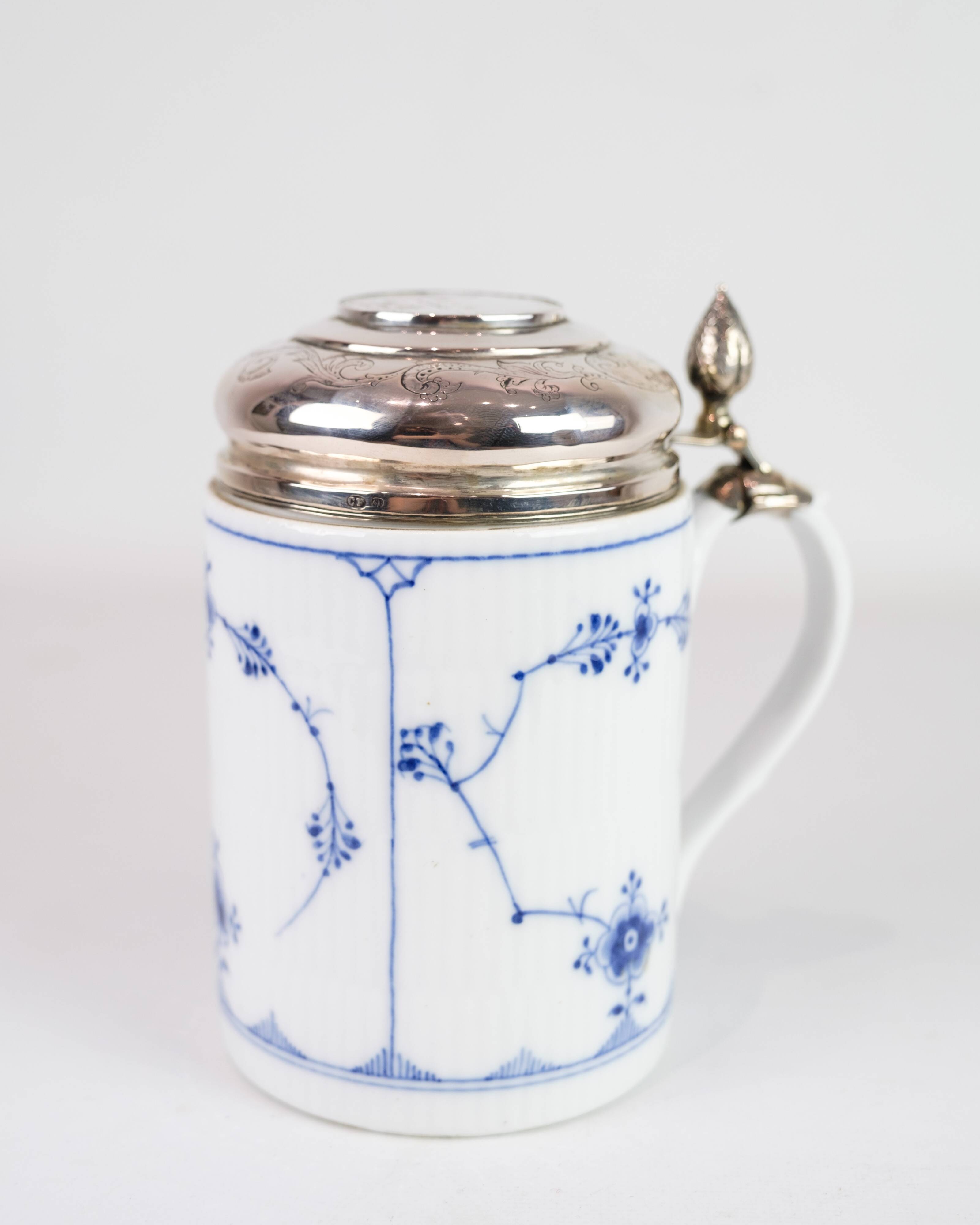 Mug With Baroque Lid Model 1/2023 Made In Porcelain By Royal Copenhagen