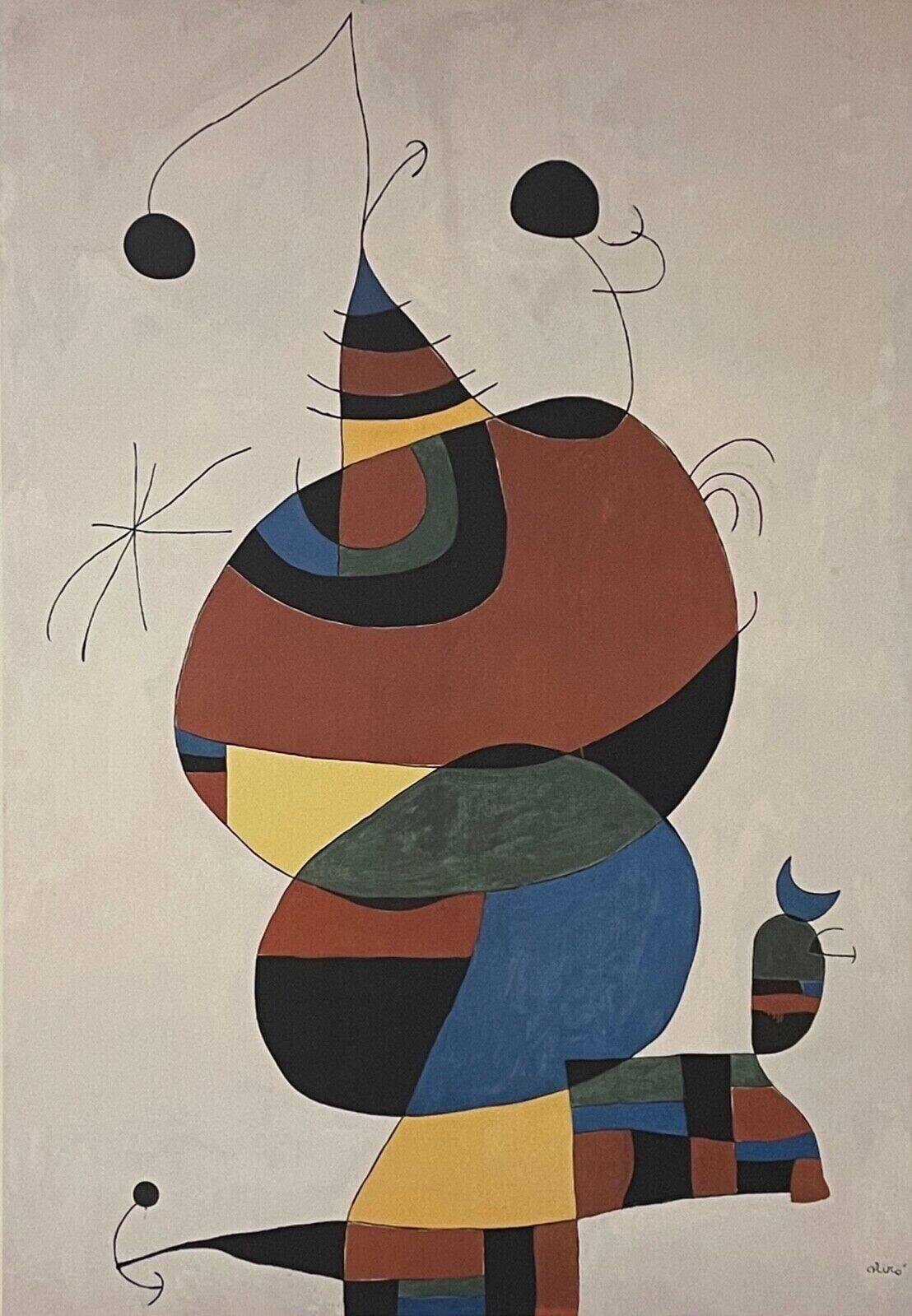 Joan Miró lithograph Woman bird star (Homage to Pablo Picasso 1966) Miro
