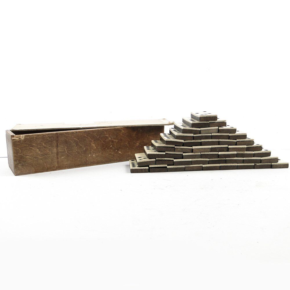 Postmodern domino game, Poland, 1950s, set of 28