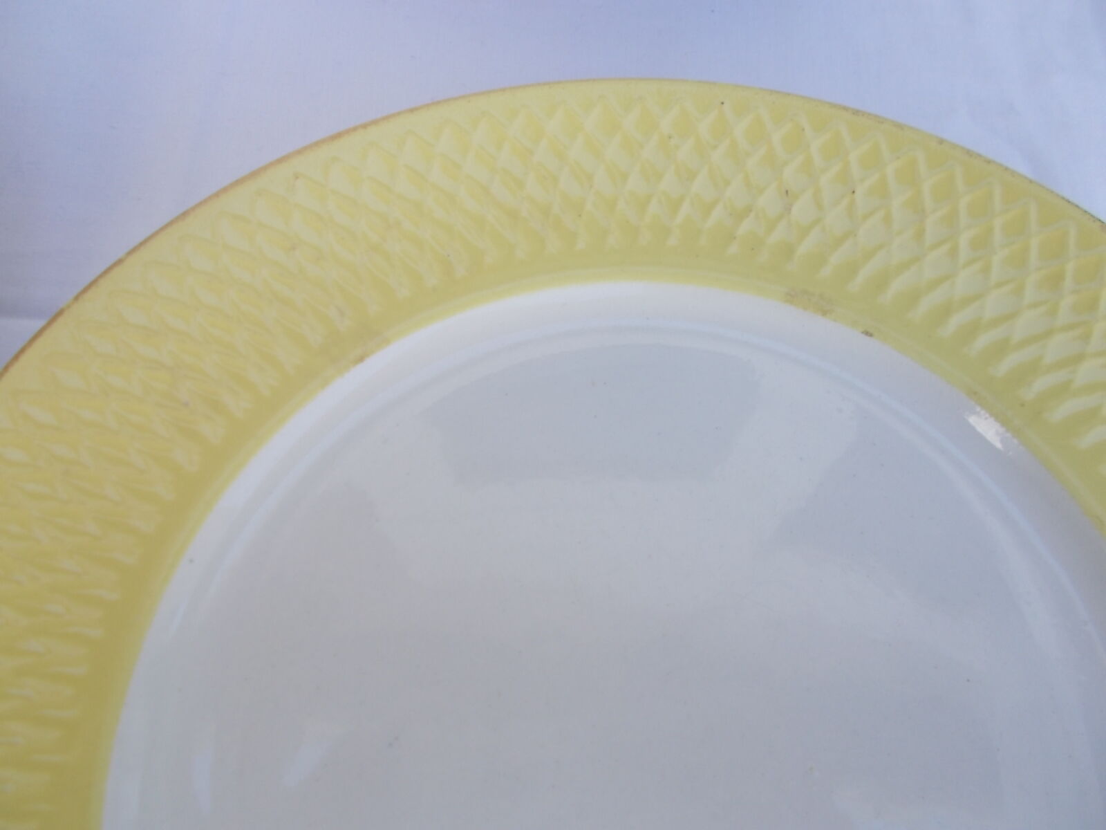 7 vintage flat plates Orches moulin de loups