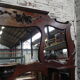 Large mahogany Art Nouveau mirror 178x220cm