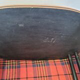 Art deco tea table Maurice Dufrène oval zebrano