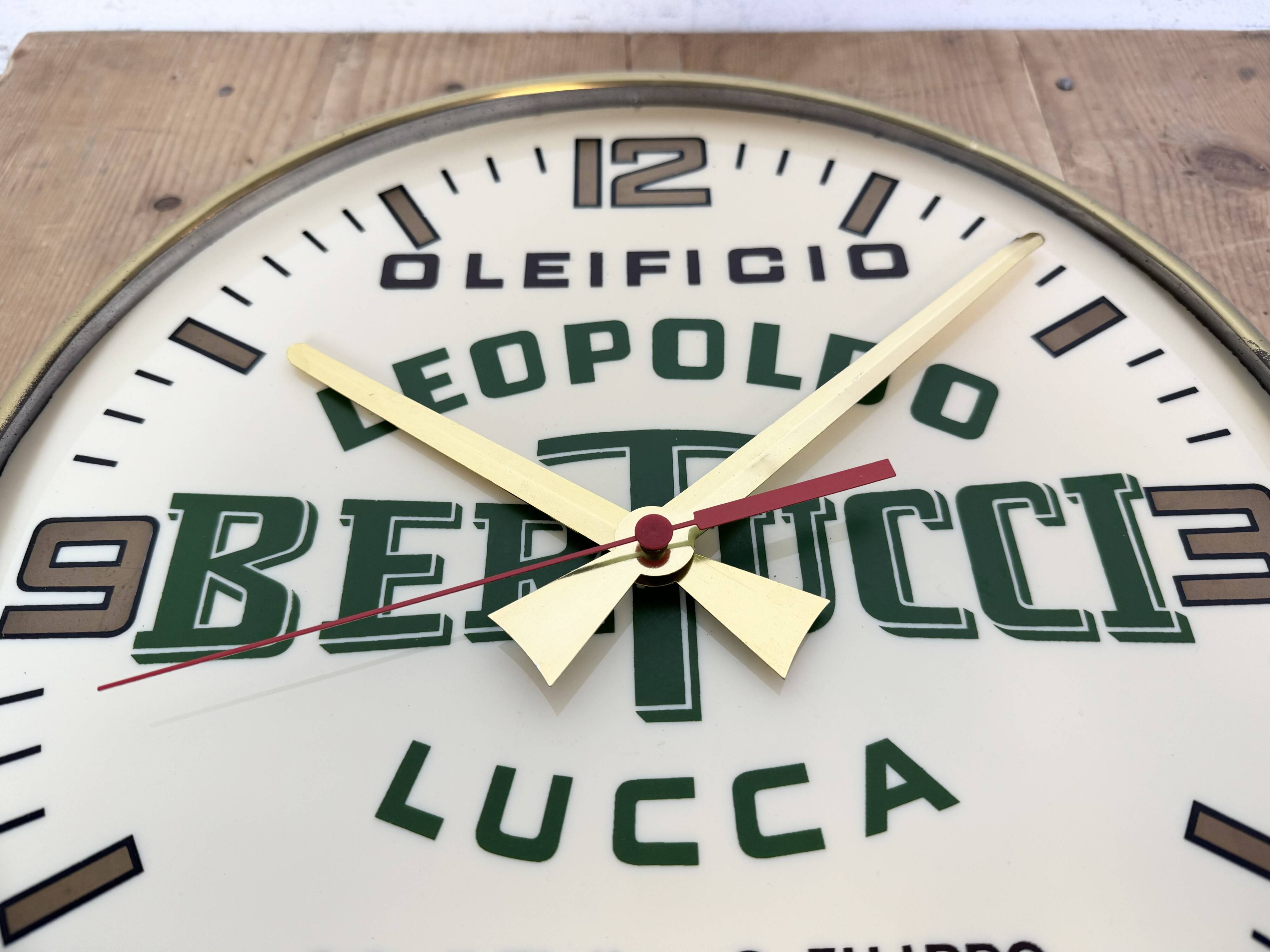 Vintage italian advertising wall clock, 1970s