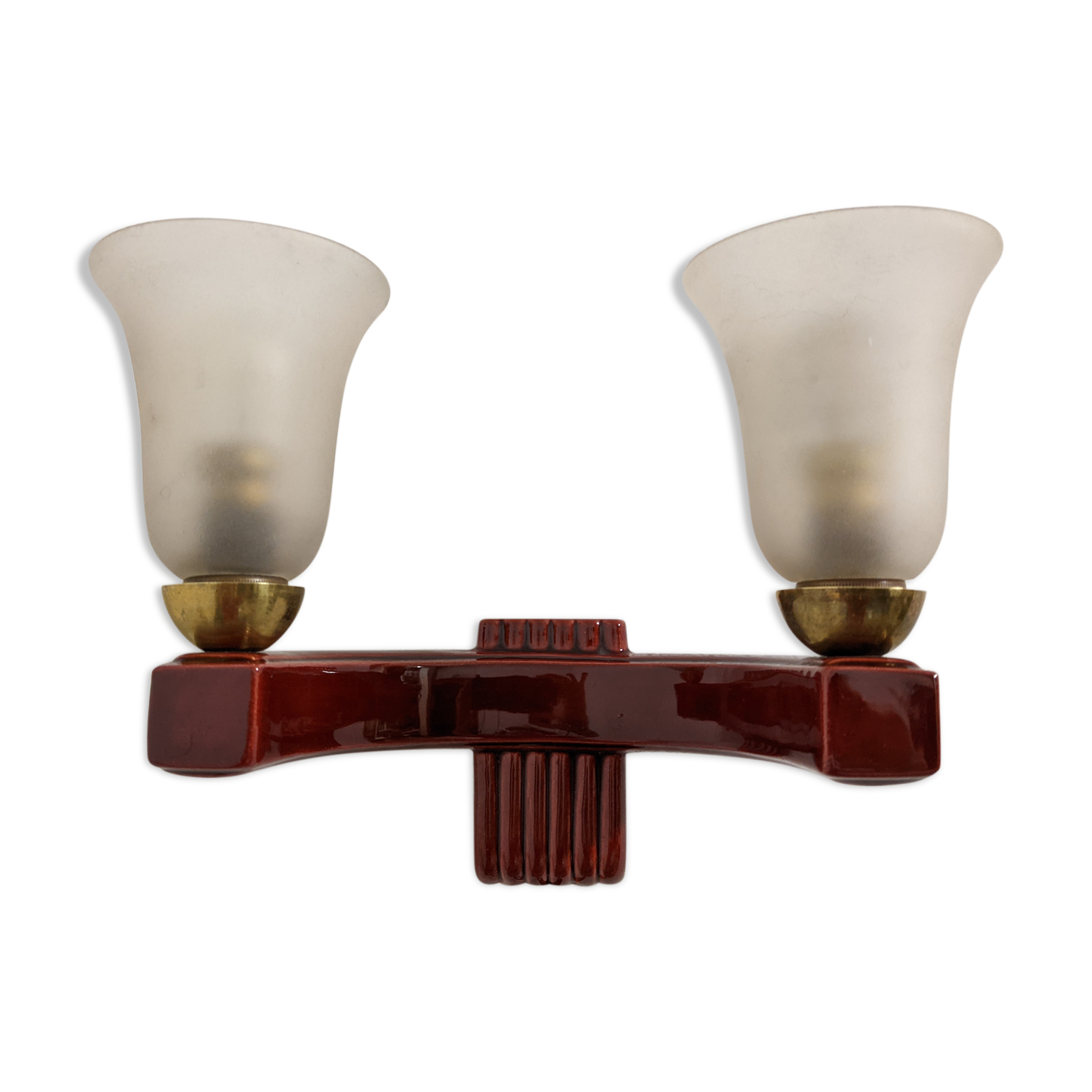 Ceramic art deco style applique