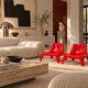 Paire de fauteuils enfant BUNSÖ – IKEA – Thomas Sandell – rouge