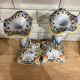 Set of two old Rouen candlesticks.