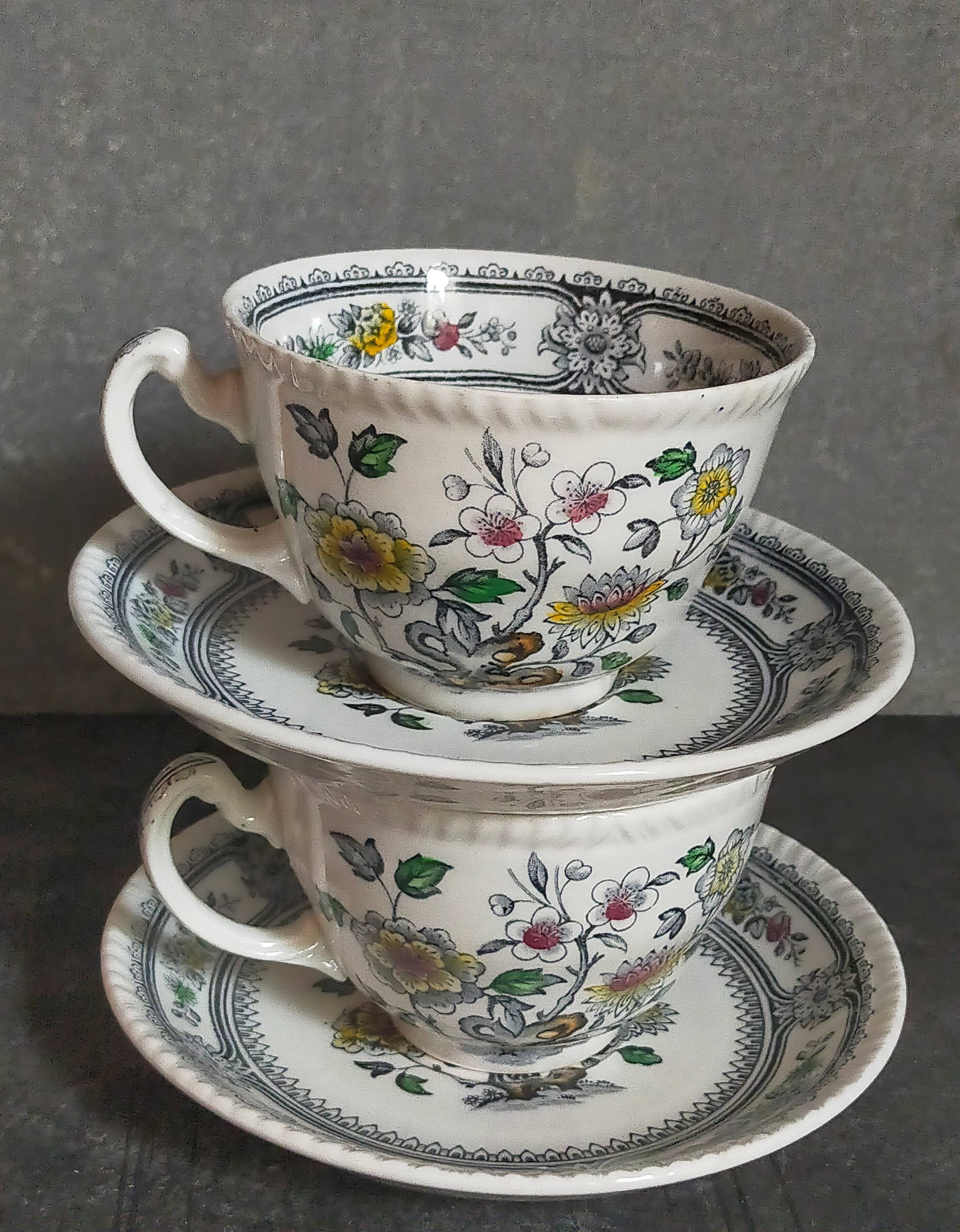 Two vintage wood & sons english lunches "dorset" service