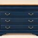 Commode with 3 drawers in Louis-Philippe style – Solid cherry wood – Versailles parquet top