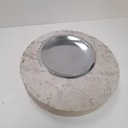 Large travertine ashtray Fratelli Mannelli