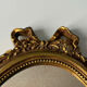 Vintage Gold Oval Mirror in Louis XVI Style – Ribbon & Roses Decor