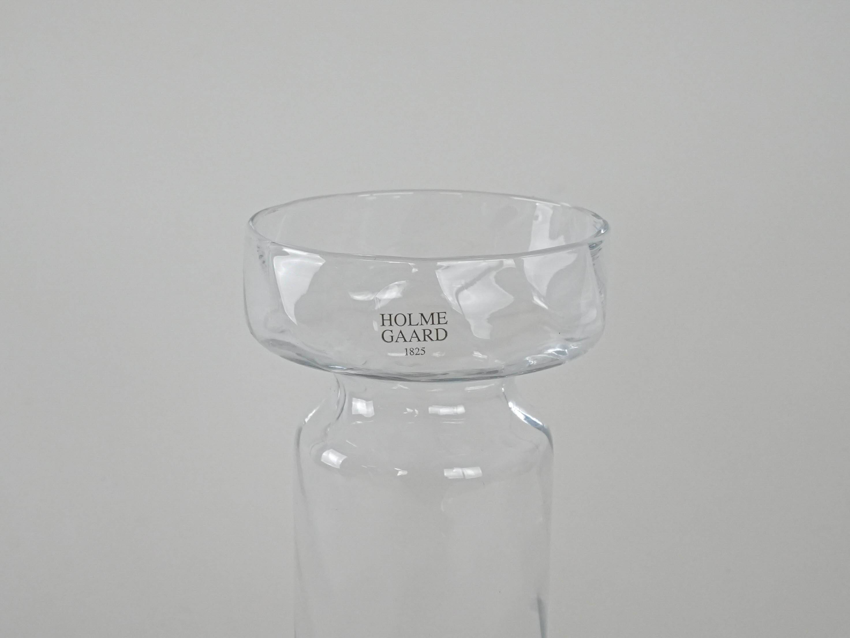 Glass vase, Danish design, 1970s, manufacturer: Holmegaard