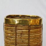 Rattan plant umbrella basket