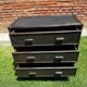 Vintage rattan chest of drawers