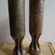 Pair of engraved art trench casings