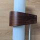 Pair of Louis Kalff NX40 teak and glass wall lights for Philips