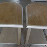 2 bedside tables or modern sofa ends on casters