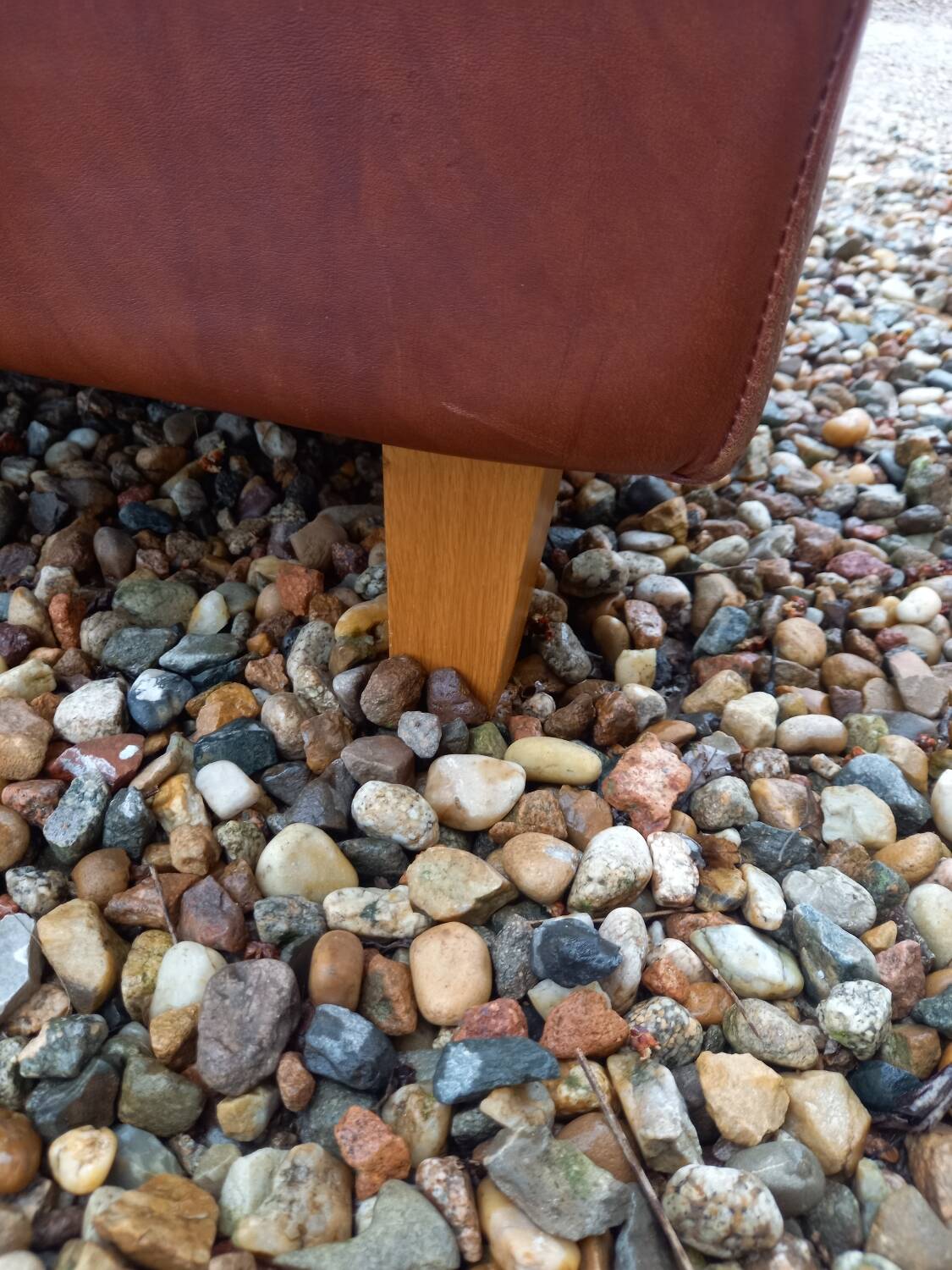 Pair of leather club chairs