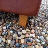 Pair of leather club chairs